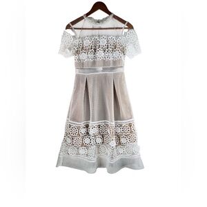 New Endless Rose Women's Lace Short Sleeves Dress Lined Size Small